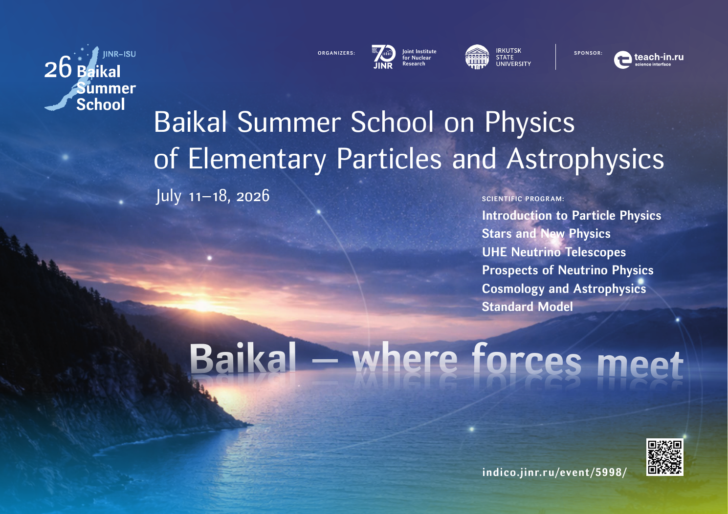 Постер Baikal Summer School 2026